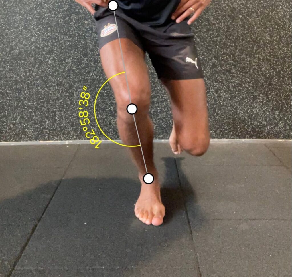 Knee valgus angle improvements